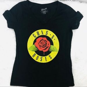 Guns n Roses black short sleeve burnout tee sz XL